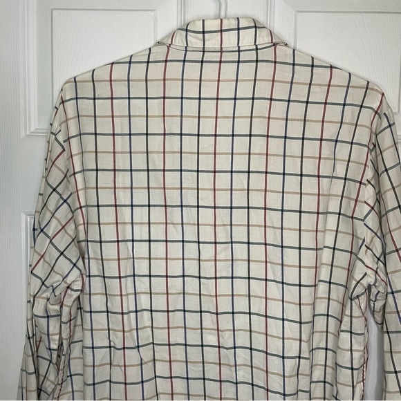 Burberry’s Vintage Burberry London Plaid Button Down 100% Cotton Top Medium - Picture 5 of 7